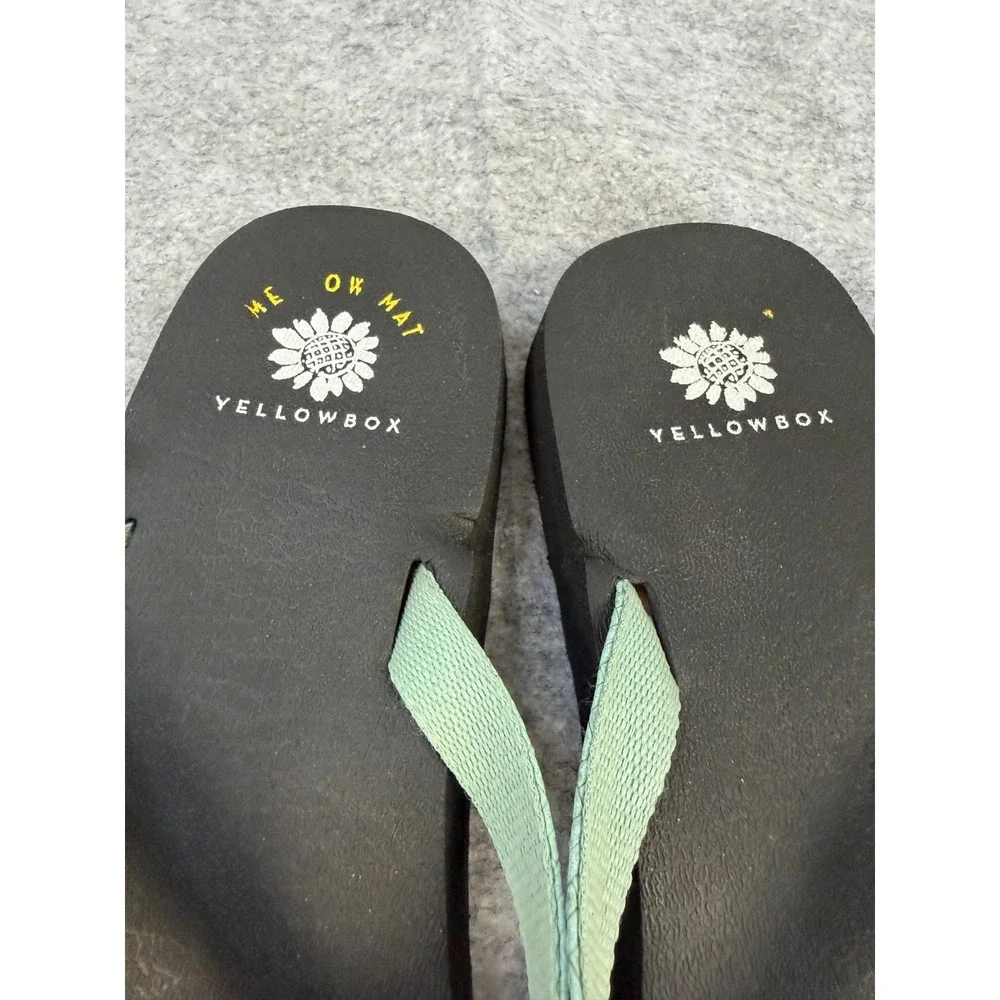 Yellow Box Napper Flip Flop in Mint Green Size 9M - Picture 3 of 4